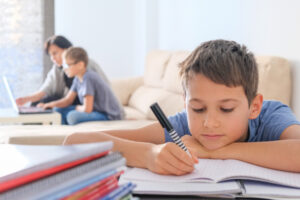 kids schooling at home